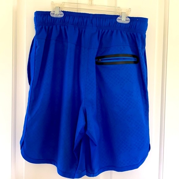 Reebok blue athletic shorts 3 pockets 1 zippered NWOT - Picture 5 of 12